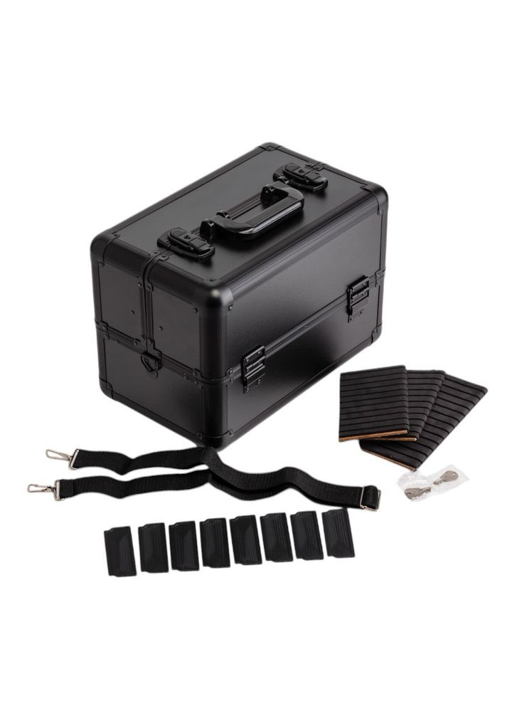 Кейс-шкатулка для візажиста 37х26х22 см 19205-010 чорний No Brand (346152453)