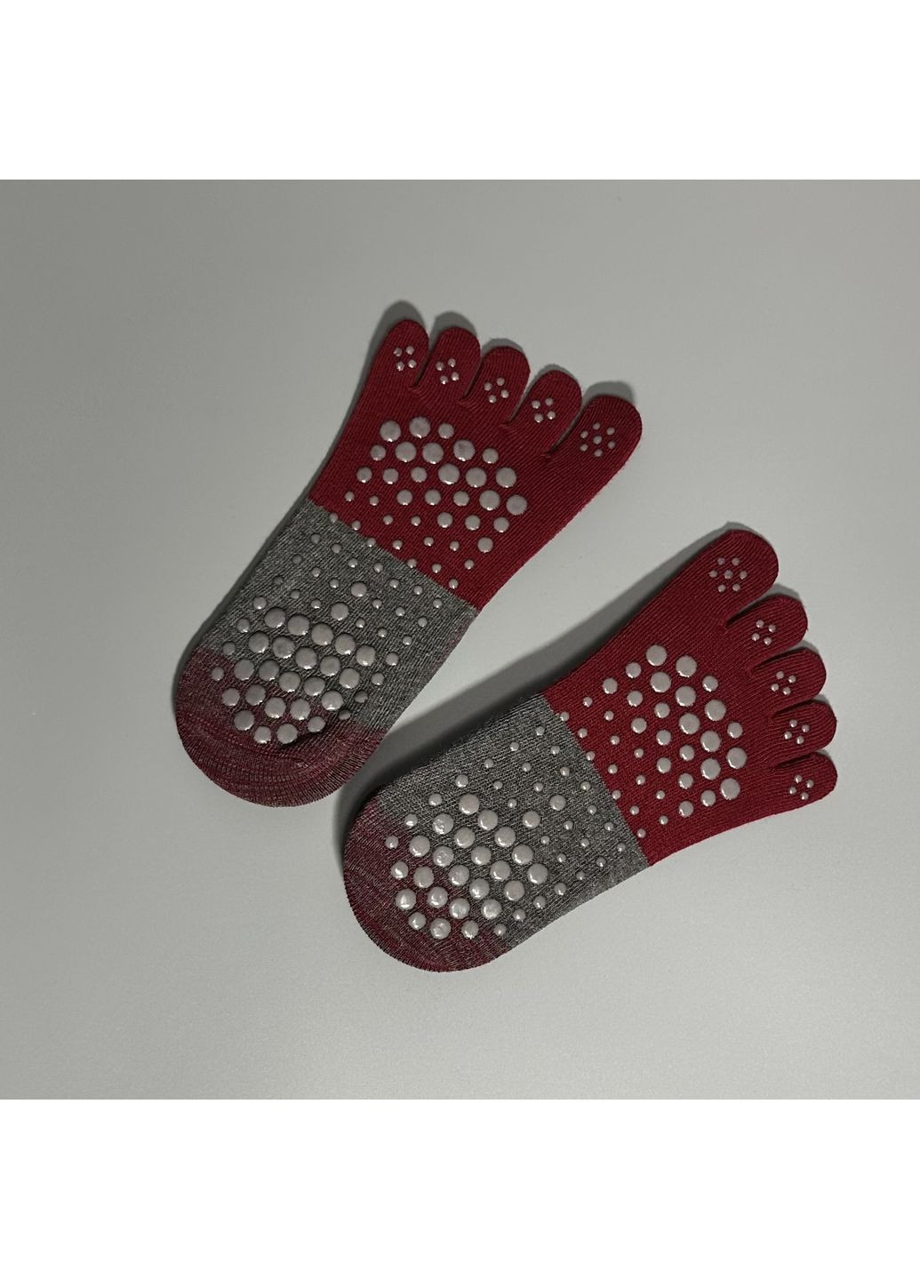 Червоні комплект із 2 шт. жіночі протиковзкі шкарпетки для йоги спортивні шкарпетки для пілатесу (370776350)