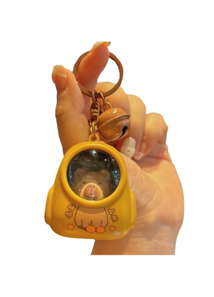 Брелок-ночник «Копибара в скафандре» с колокольчиком No Brand (350349756)