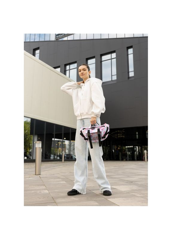 Велика жіноча поясна сумка бананка DynamicDart тканева принт "Ball" Sambag (331283507)