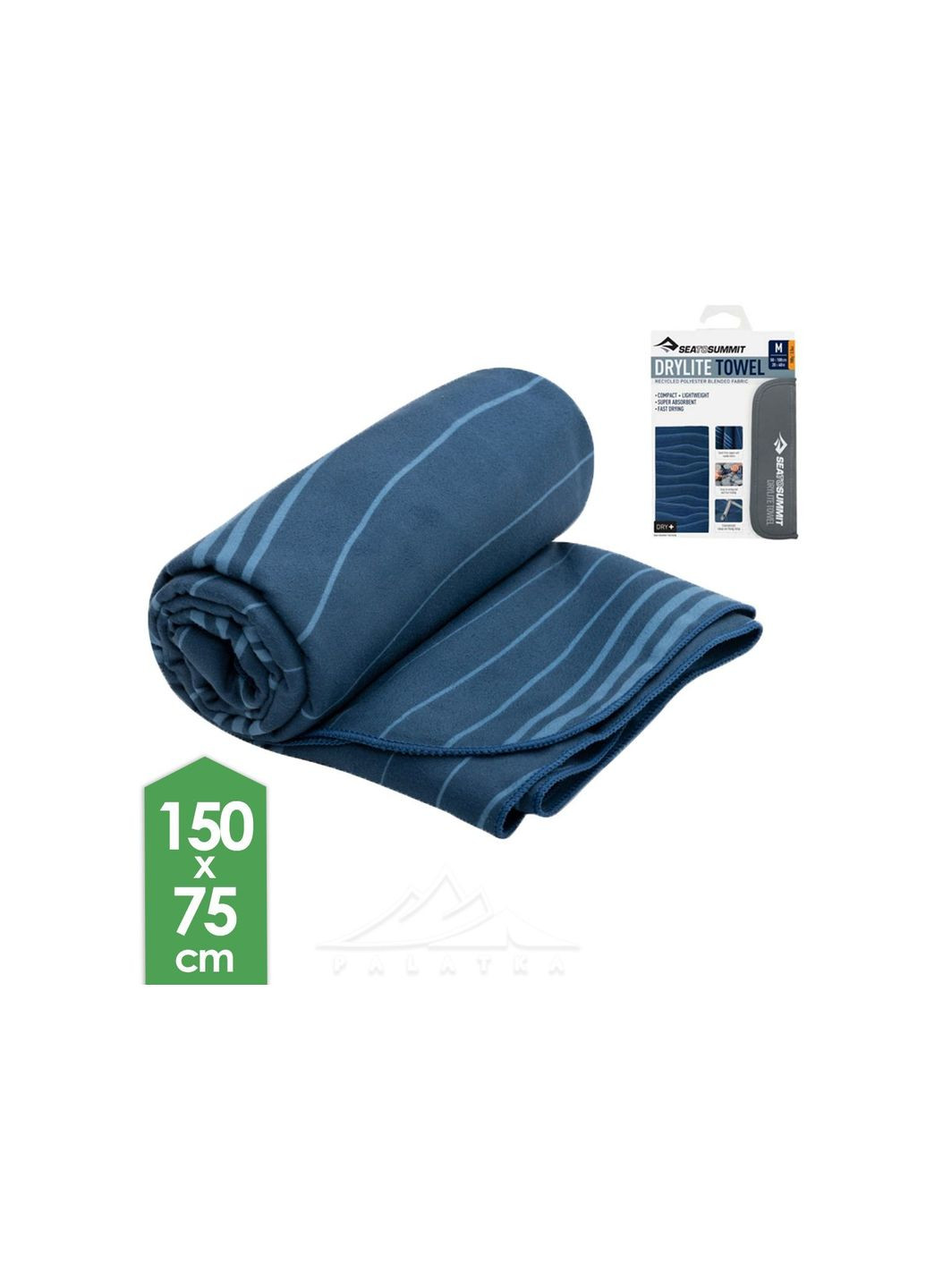 Sea To Summit полотенце drylite towel xl синий голубой комбинированный производство -