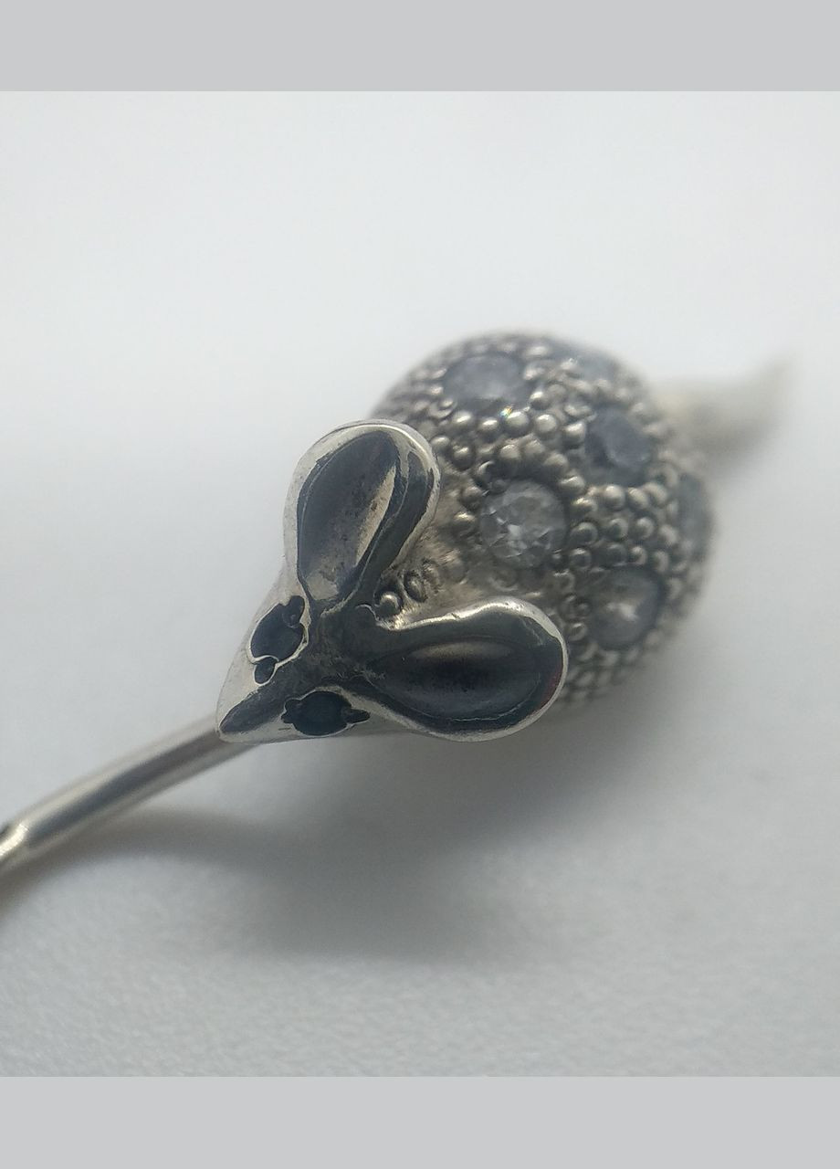 Серьги серебро 925° 2,70г. пирсинг мышка () No Brand 6024 (305391434)