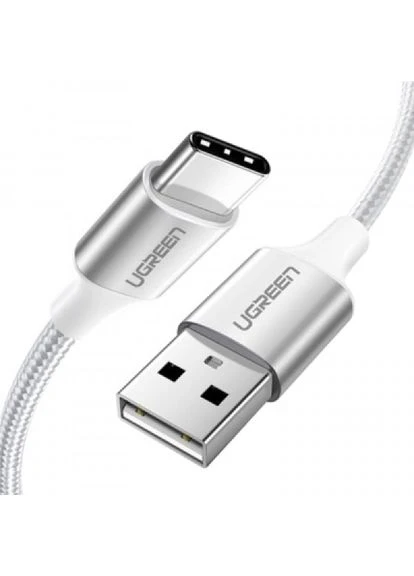 Дата кабель USB 2.0 AM to TypeC 1.5m US300 5A White (US300/80370) Ugreen USB 2.0 AM to Type-C 1.5m US300 5A White (268147521)
