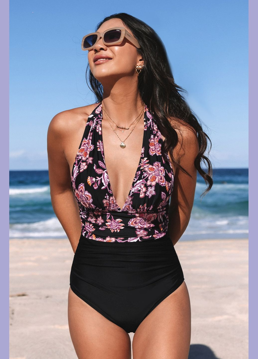 Черный летний купальник CUPSHE