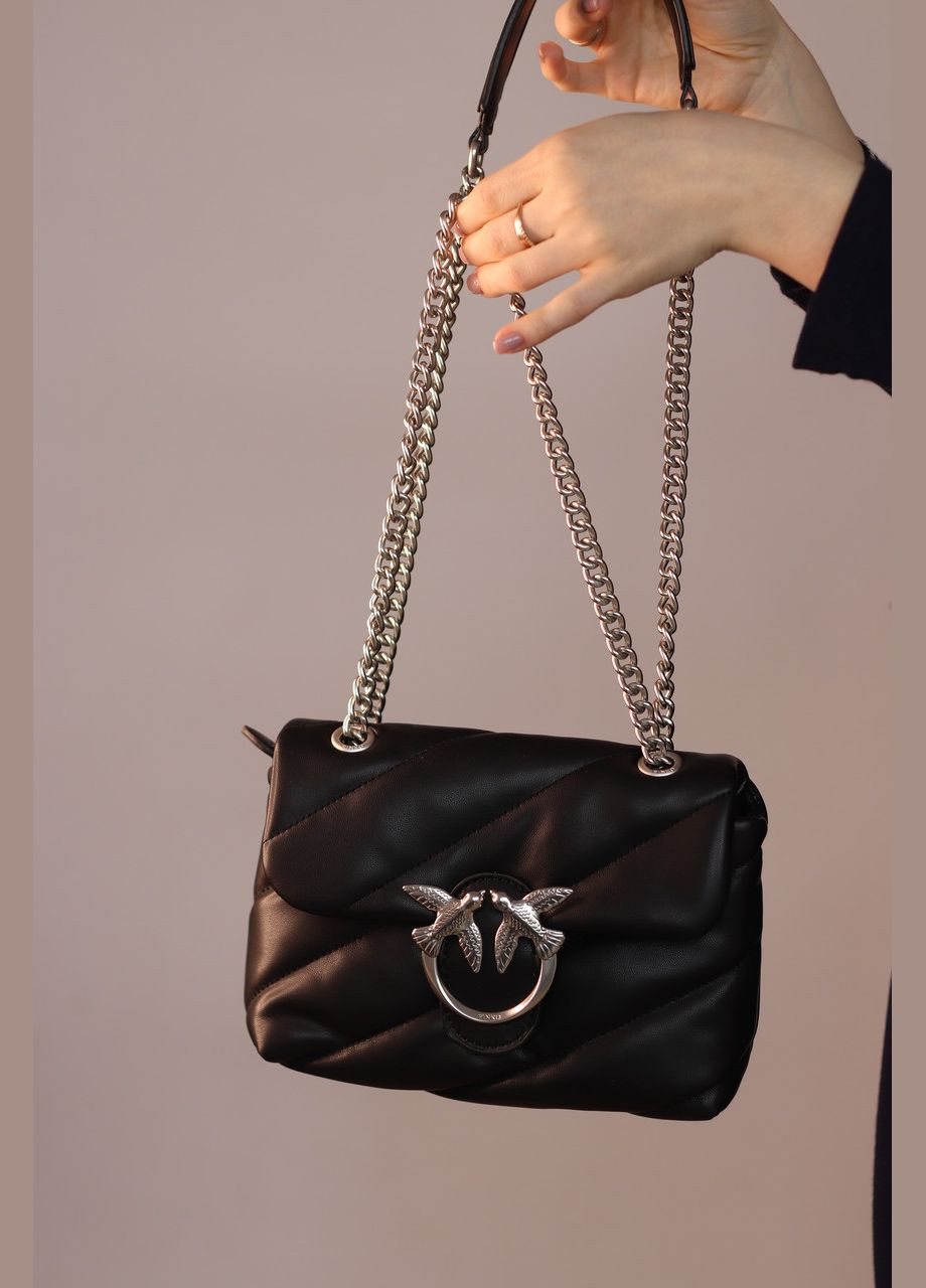 Жіноча сумка Pinko Love Big Puff small black, женская сумка, Пінко чорного кольору No Brand (307925720)