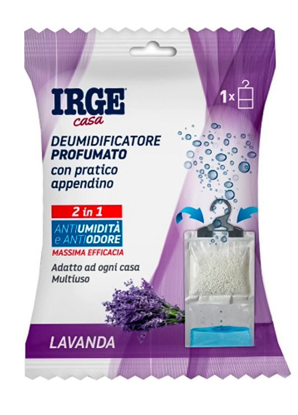 Поглотитель запаха и влаги с подвеской с ароматом лаванды 500мл IRGE (317232891)