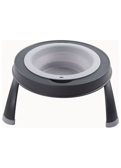 Посуда для собак Миска одинарная на сложной подставке-малая 360 мл светло-серая (0084297309091) Dexas Миска одинарна на складній підставці-мала 360 мл с (366695672)