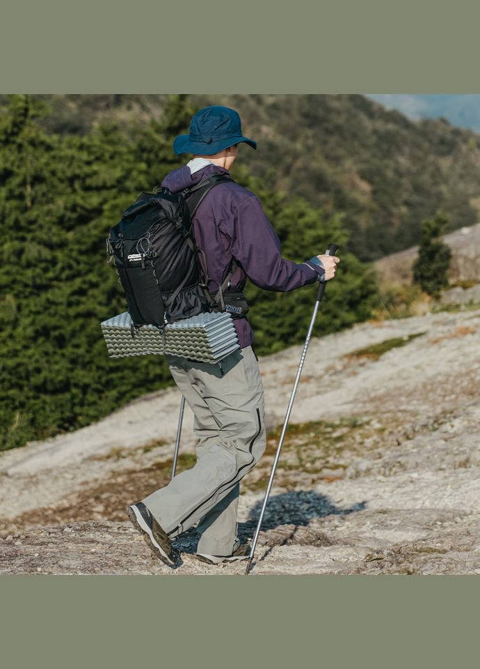 Килимок туристичний складаний двомісний IXPE CNK2450WS044 з алюмінієвою плівкою, 200x120x1.8 см, оливковий Naturehike (353505643)