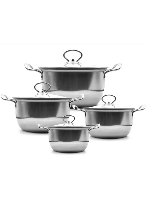 Набор кастрюль UNIQUE UN-5072 8пр (16,18,20,22 см) Foreo (363833389)