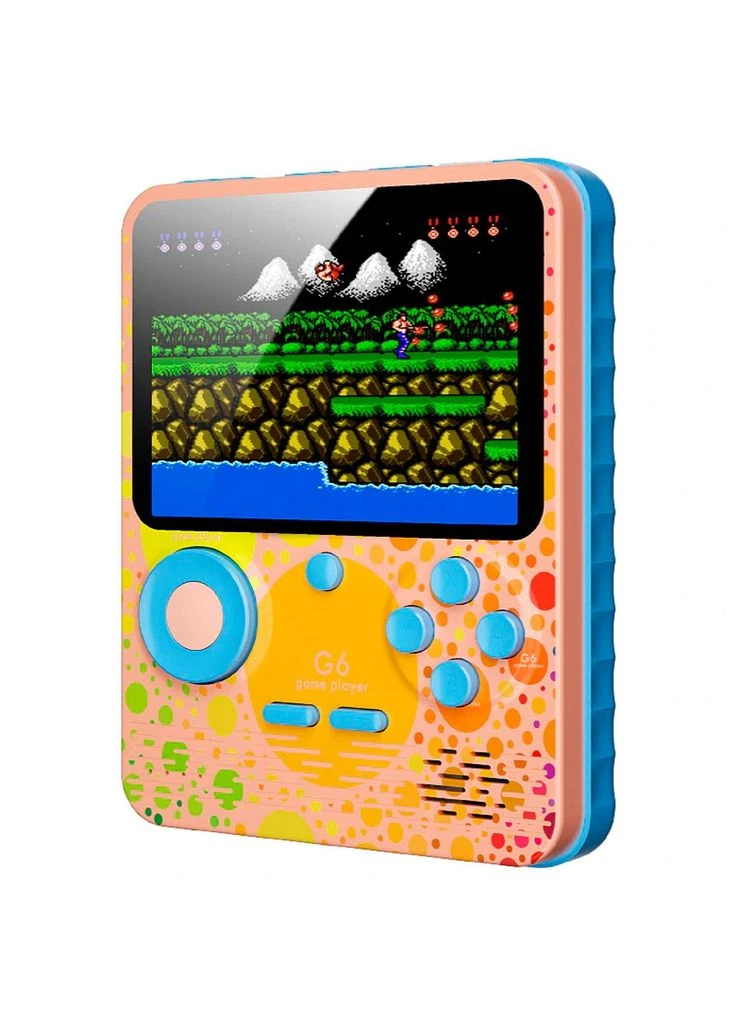 Ретро ігрова приставка G6 Game Box Portable 500-games + Powerbank Pink [85277] Sup (399210652)