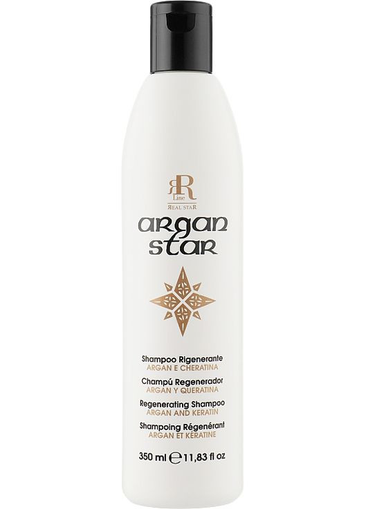 Реструктуризирующий шампунь с маслом арганы и кератином Argan Star Shampoo 1000ml (367015-30306) RR Line (368665214)