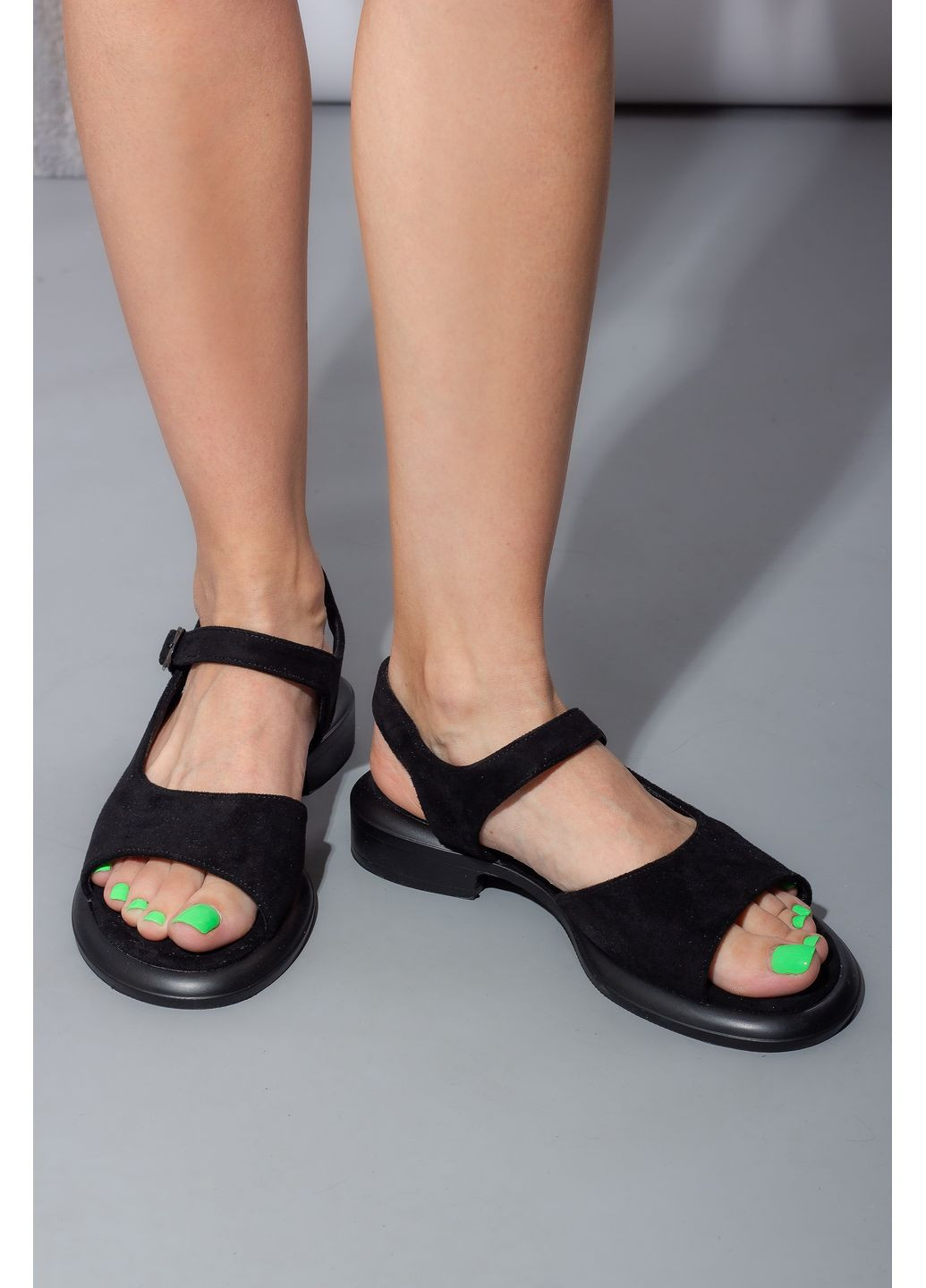 Босоніжки жіночі W710-8 чорні 346327 Meideli (364233427)