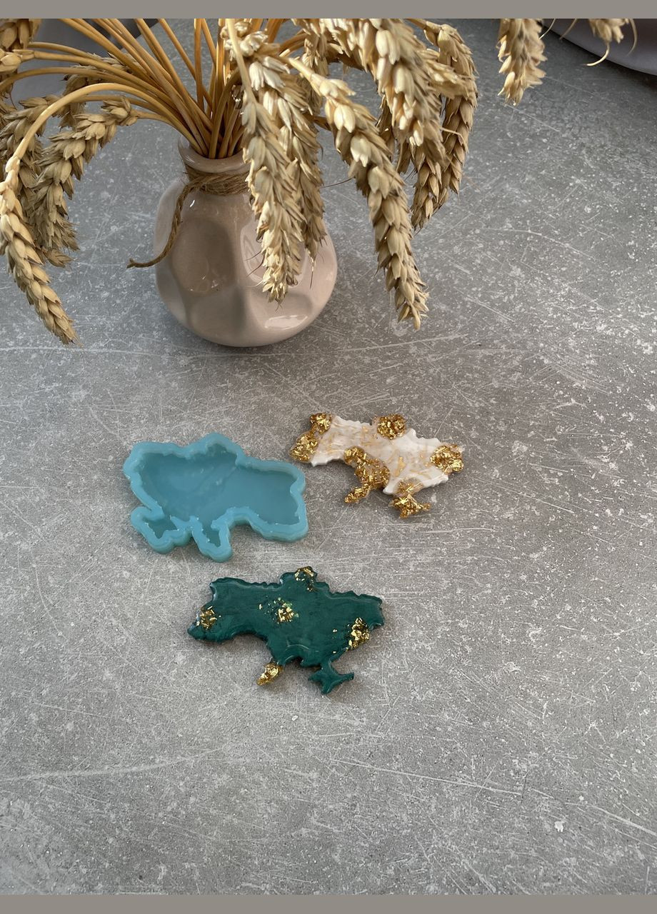 Молд карта України 85*55*5 мм для брелоків магнітів силіконова форма молд для епоксидної смоли No Brand (370567112)