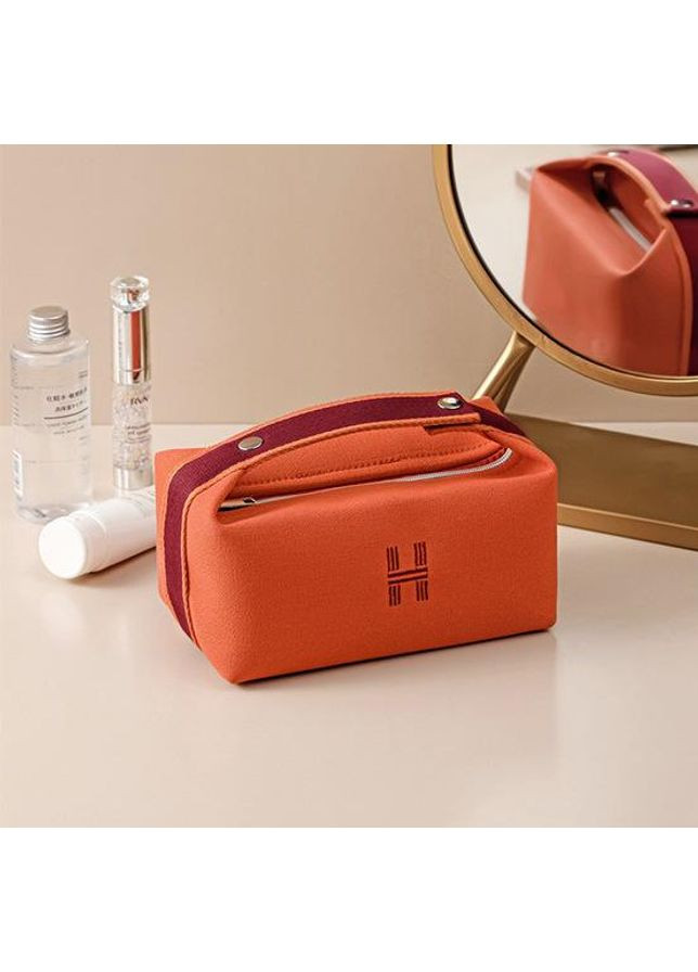 Косметична сумочка дорожня, органайзер для косметики, несессер Помаранчевий No Brand (359380679)