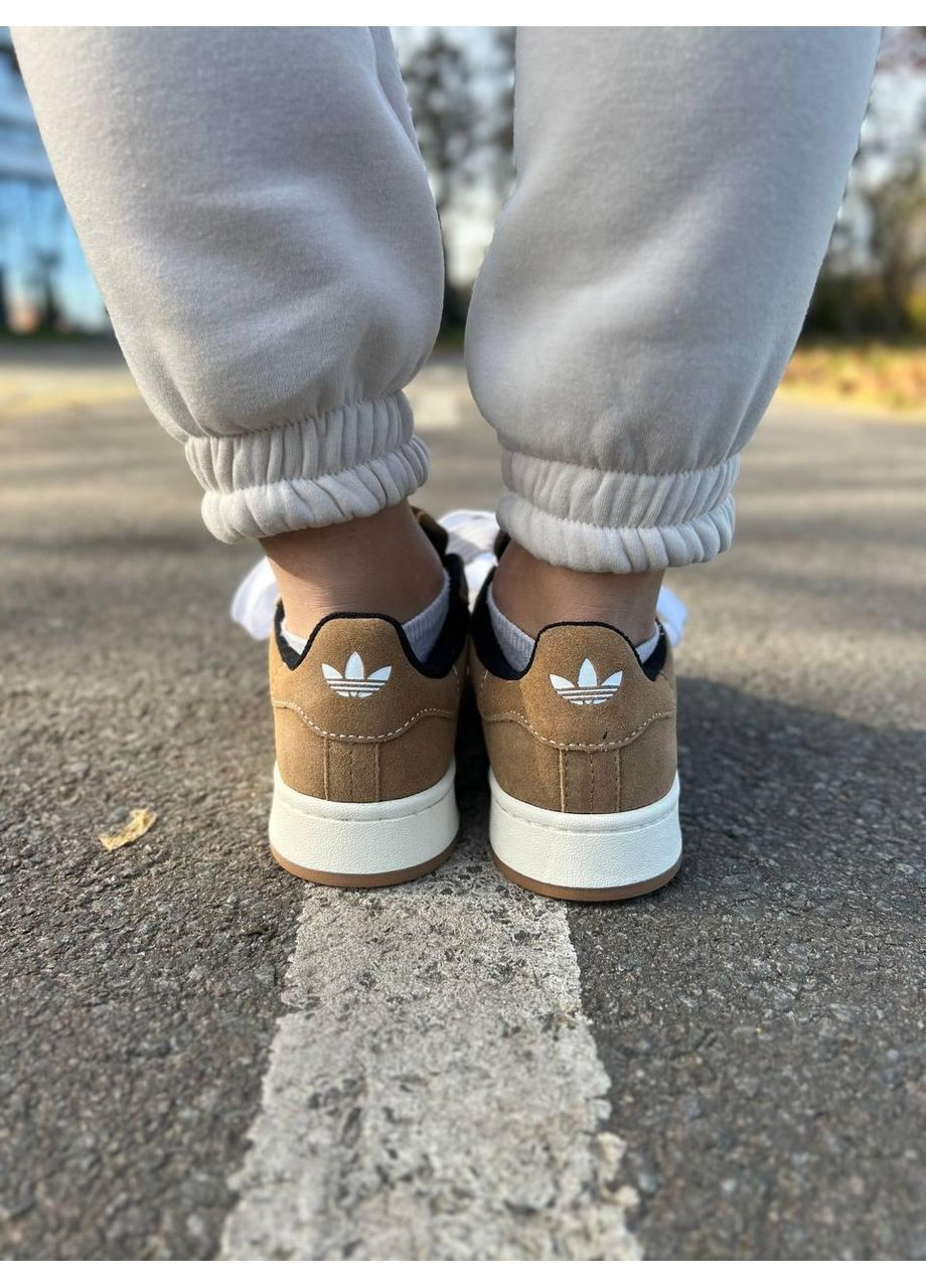 Білі Осінні кросівки чоловічі adidas campus 00s brown white адідас кампус No Brand