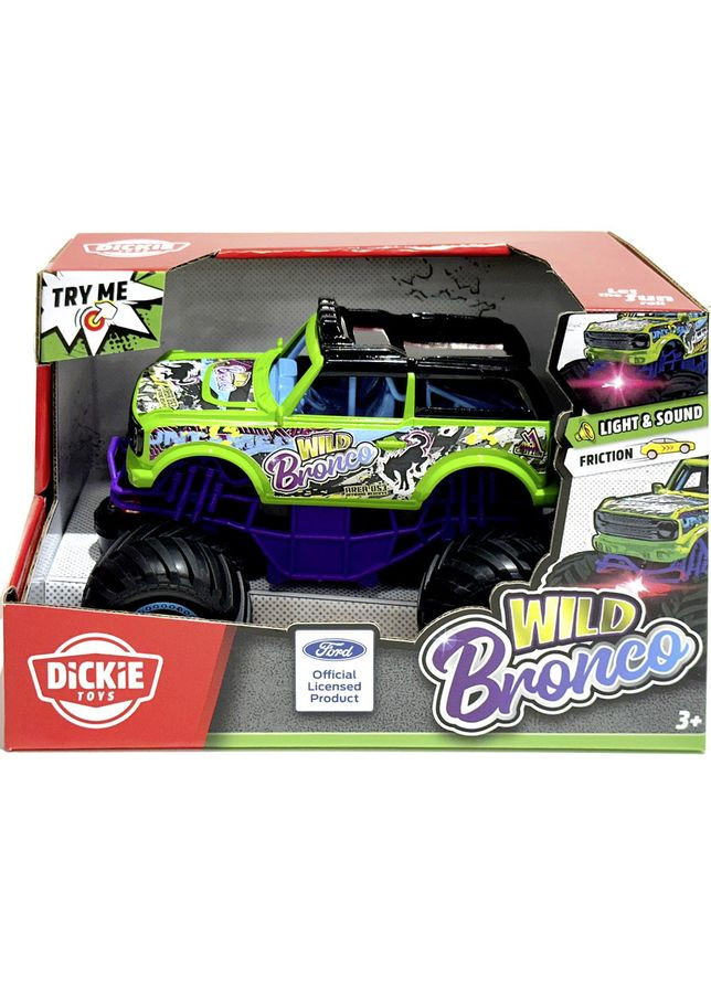 Машинка Безумный Бронко, звук, свет, 18 см () Dickie toys 3764026 (361400212)