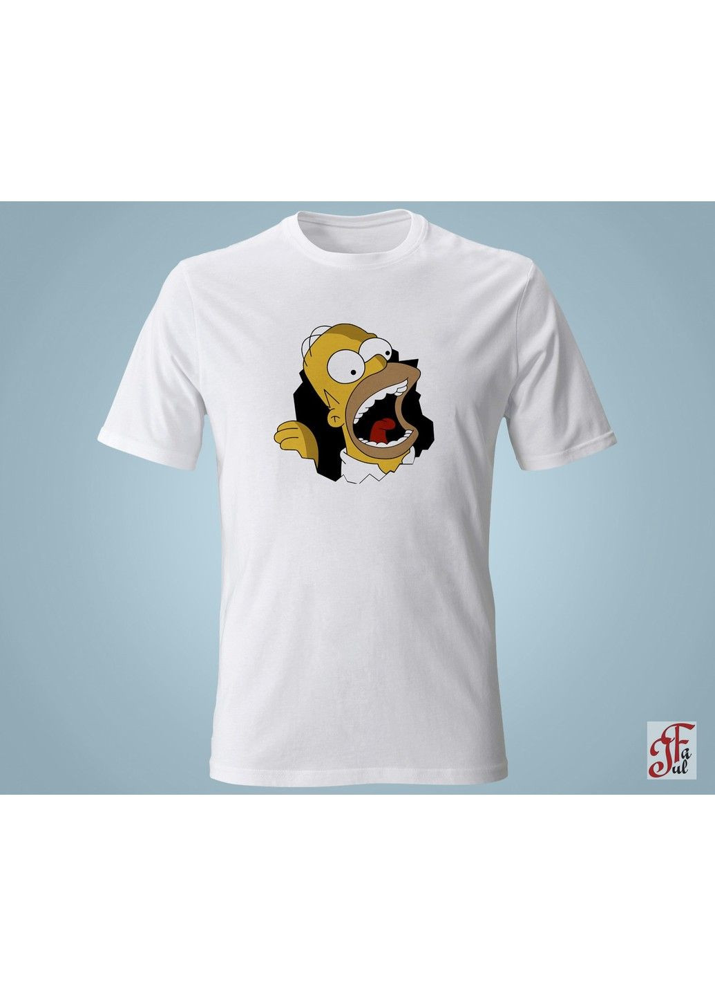 Жіноча футболка з принтом Голова Гомера Сімпсона. XXL ЗаСвіт - (280940566)