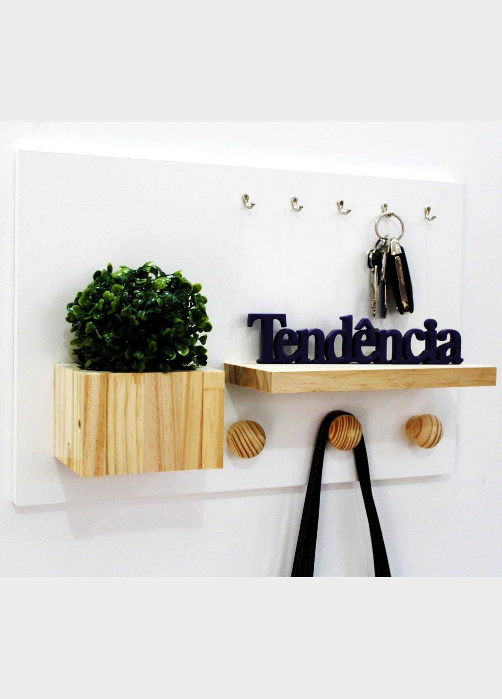 Вешалка для сумок из дерева Биксери зефир-бланже (ВСУ-00212001) No Brand (327866611)