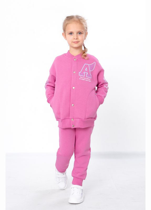 Теплий костюм для дівчинки (бомбер та штани) з малюнком (p-15271) Носи своє (303263731)