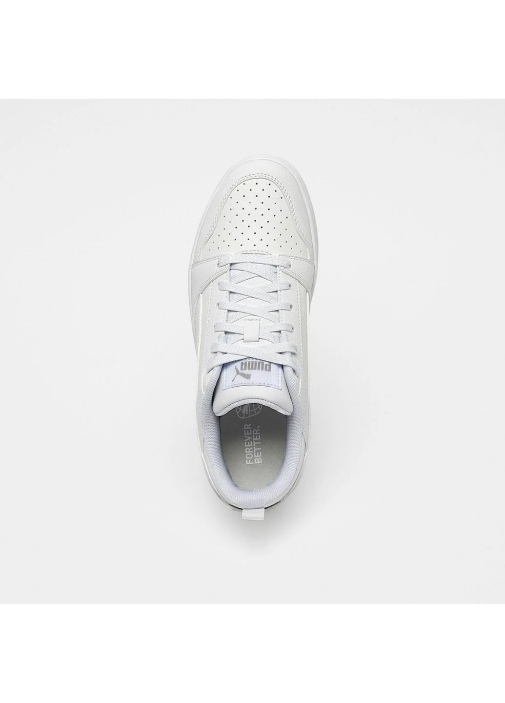Белые демисезонные кроссовки rebound v6 low white 392328-03 Puma