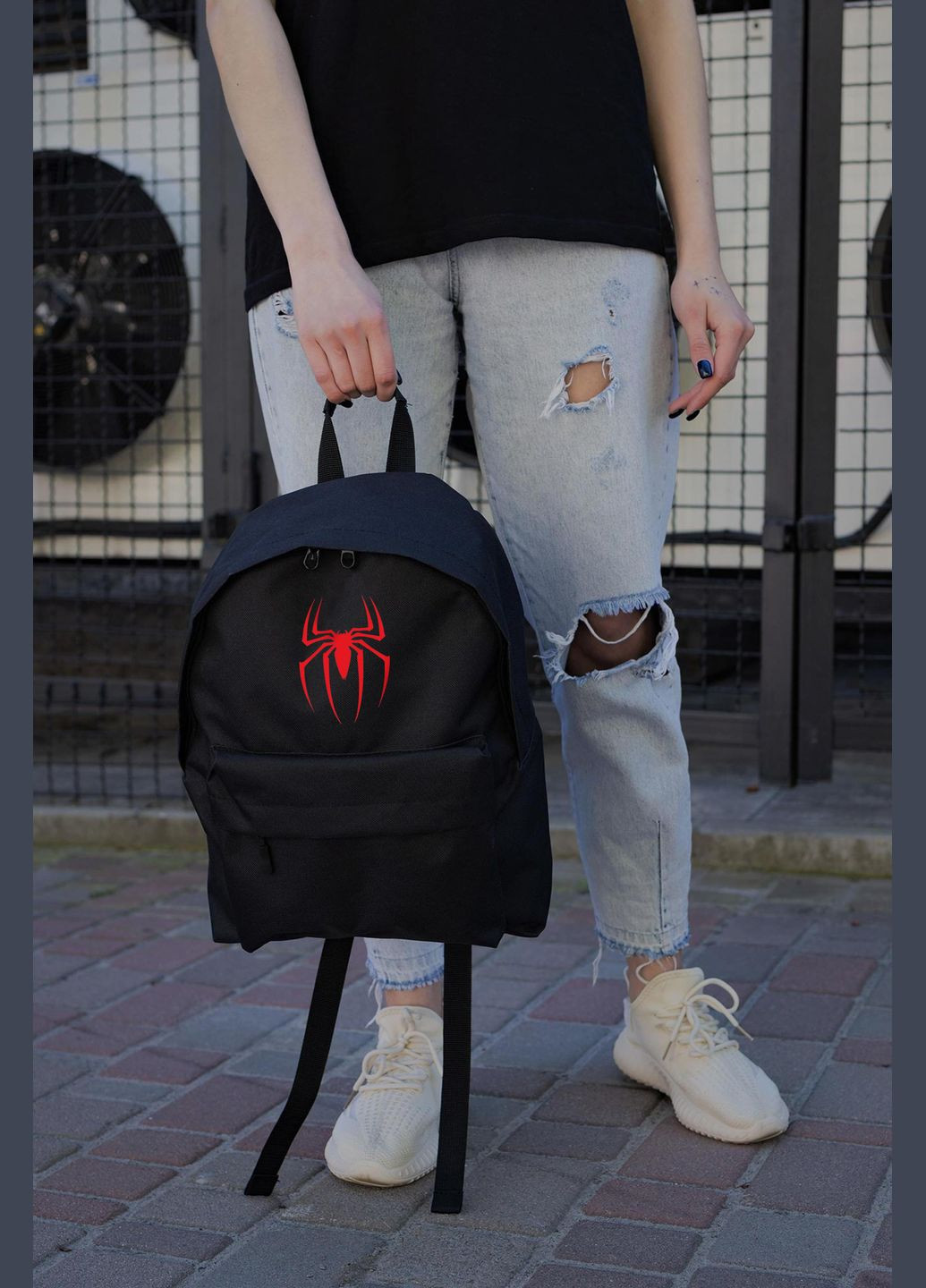 Повседневный Рюкзак Школьный Для Девочки Compact С Принтом Человек-Паук Without (346475704)