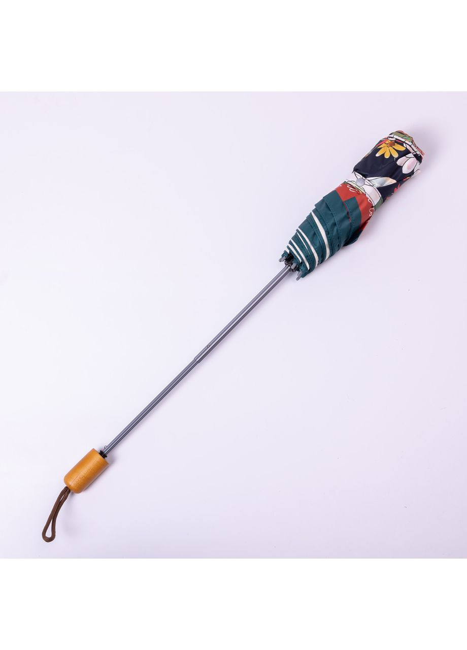 Чёрный зонт механический элегантный с принтом прочный надежный из полиэстера диаметр 99 см hp-23-15b Yiwu (368669571)