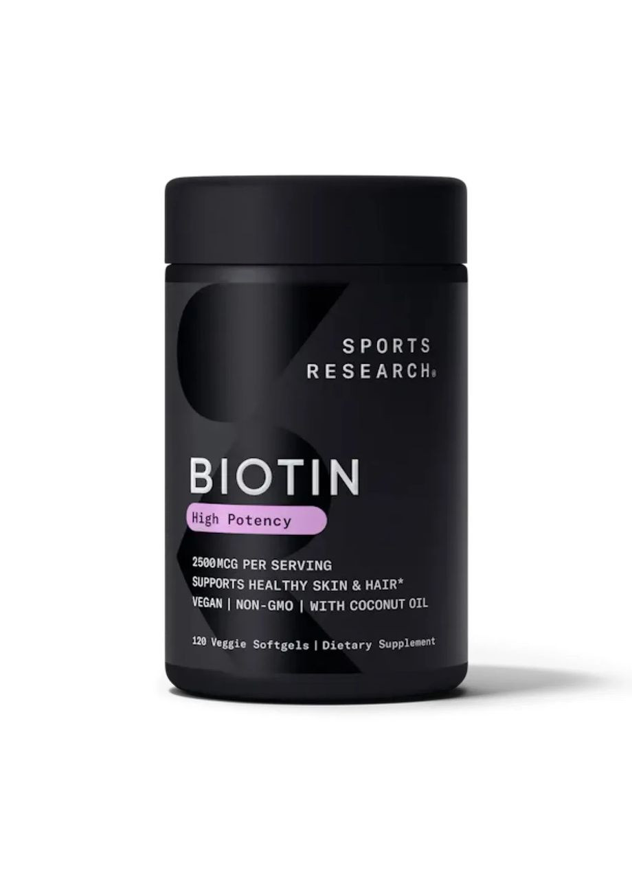 Біотин Biotin 5000 мкг, 120 капсул Sports Research (361118648)