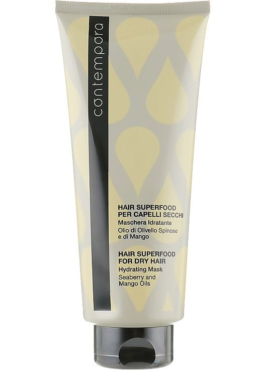 Маска зволожувальна для сухого волосся з олією обліпихи та олією манго Contempora Dry Hair Hydrating Mask 1000ml (432203-30304) Barex (368634838)