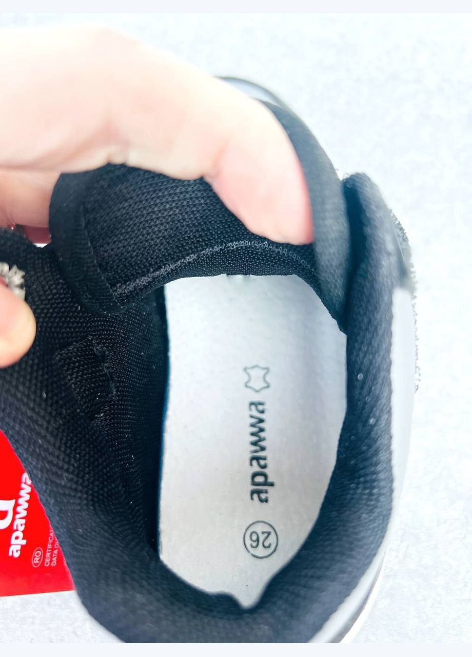 Черные стильные хайтопы для мальчика Apawwa