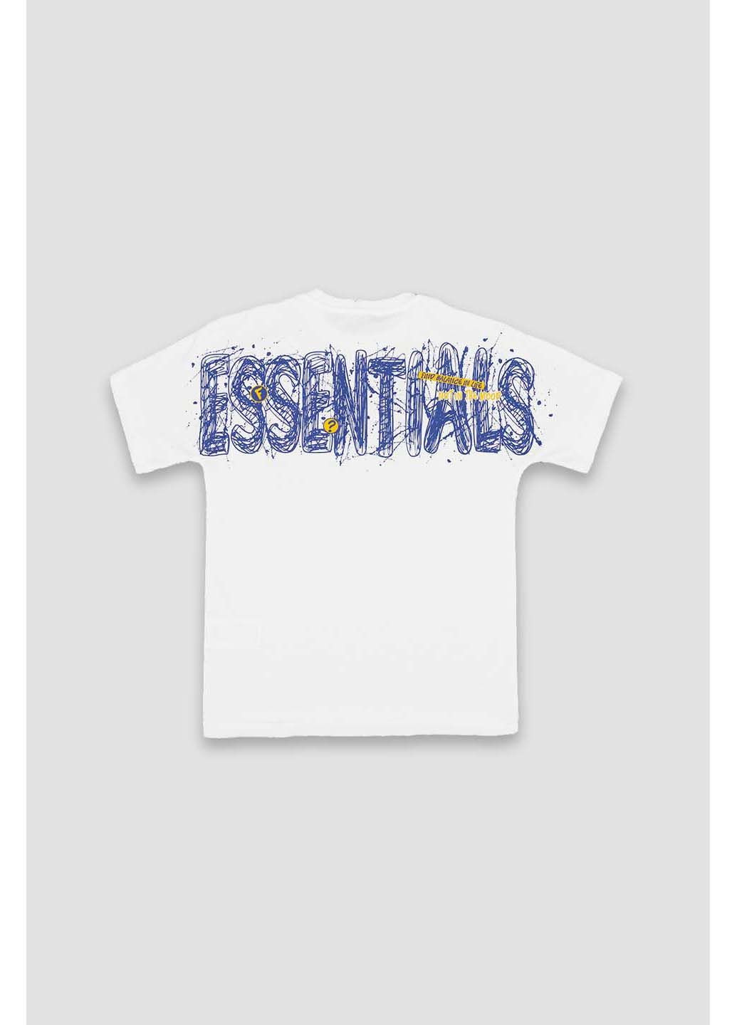 Біла літня футболка First Kids