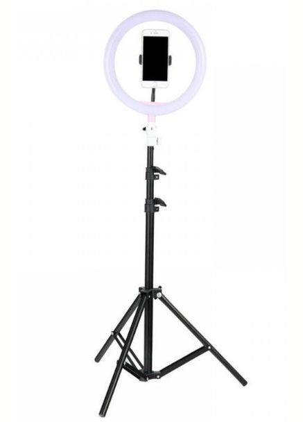 Селфи лампа-кольцо Selfie Ring Light LL666 с держателем для телефона 3 режима 26 см (1756374694) No Brand (331863823)