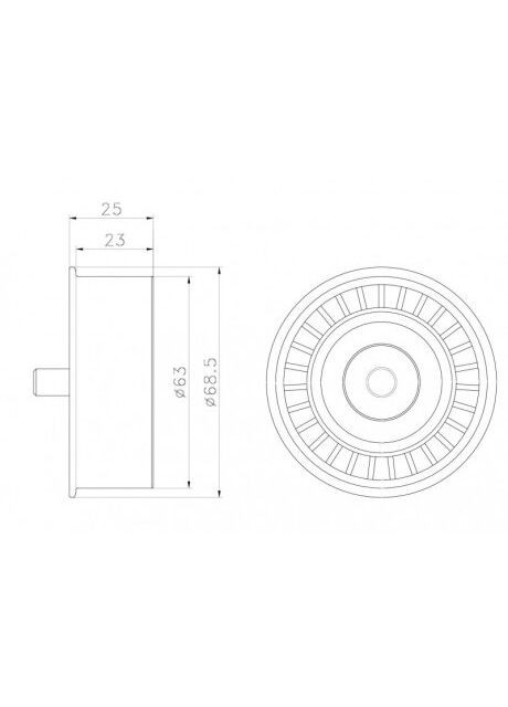 Направляющий ролик газораспределительного механизма GMB (345752860)