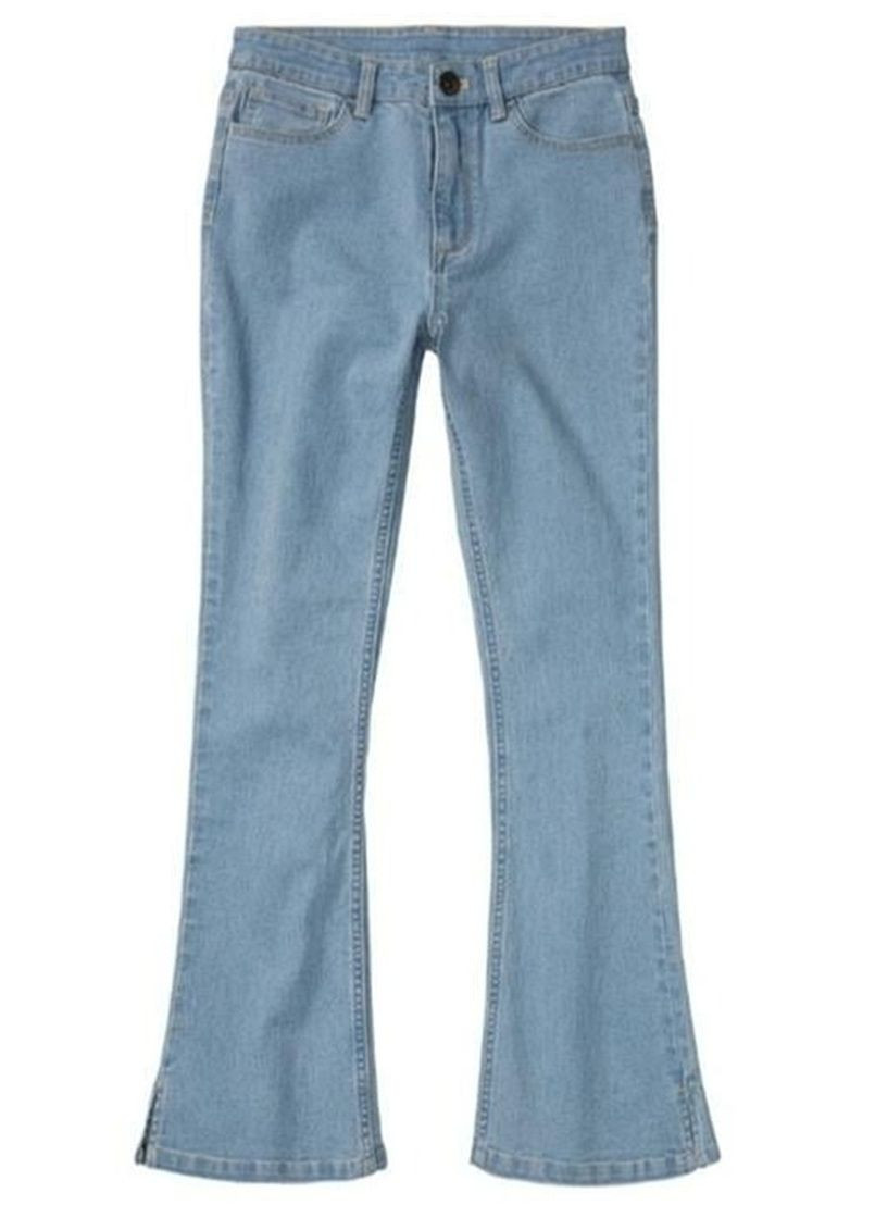 Голубые демисезонные клеш джинсы Pepperts