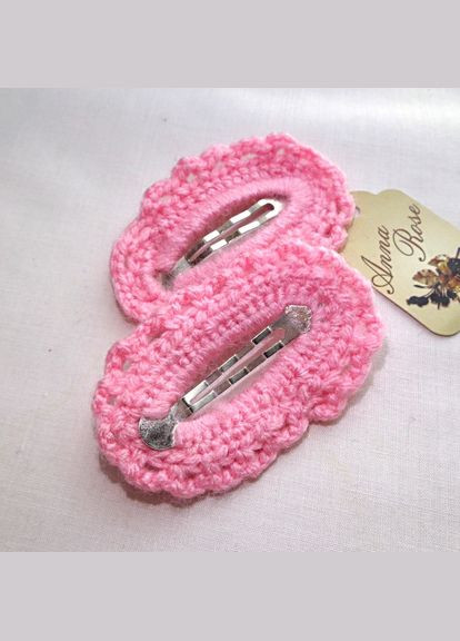 Шпилька тик так ручної роботи "Ніжно-Рожева ажур" No Brand (349842589)