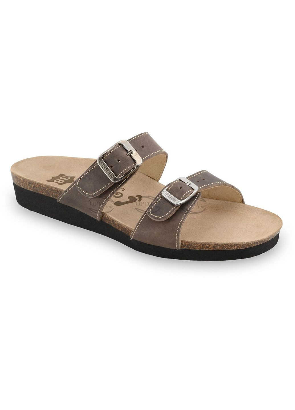 Цветные шлепанцы ортопедические женские lima, коричневый ( ) Grubin