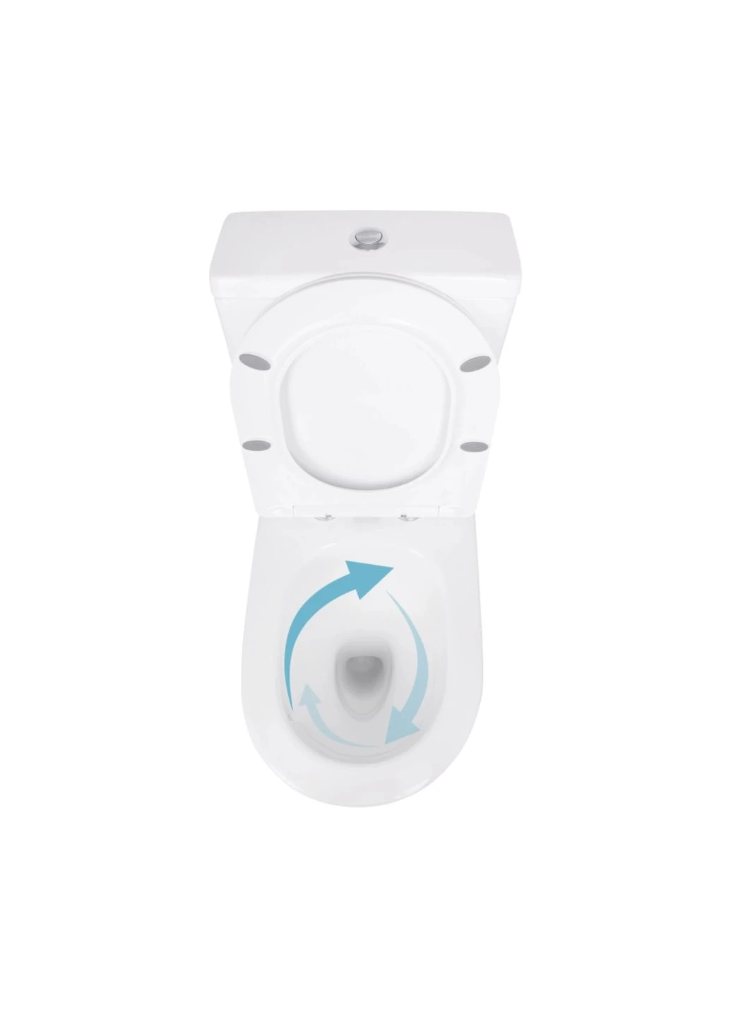 Унитаз напольный Jay Eco Ultra Quiet с сидением Soft-close 640x360x835 мм White Qtap QTJAY27W48749 (382807006)
