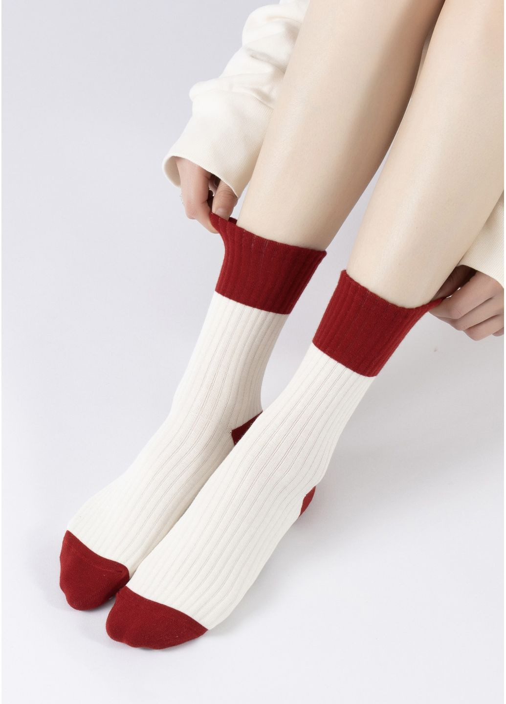 Молочні шкарпетки для йоги однотонні (359377102)