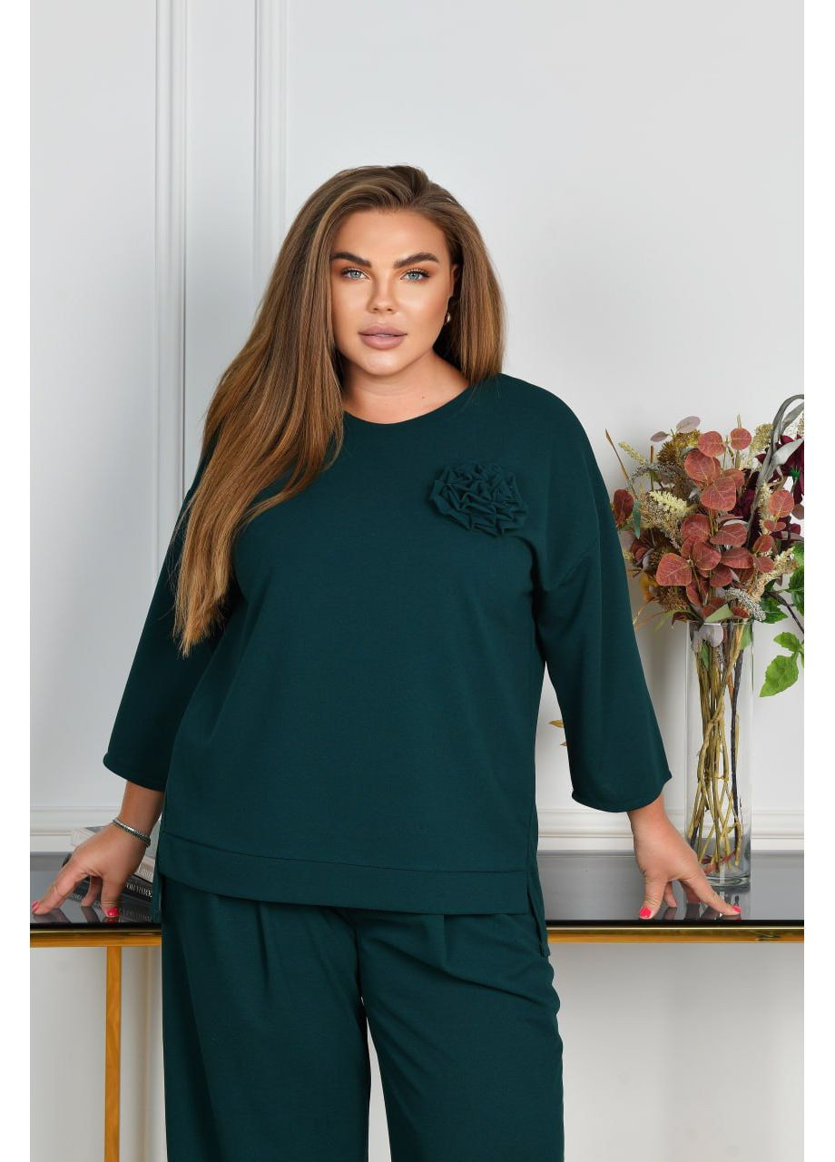 Жіночий костюм-двійка з креп-дайвінгу No Brand (368668663)