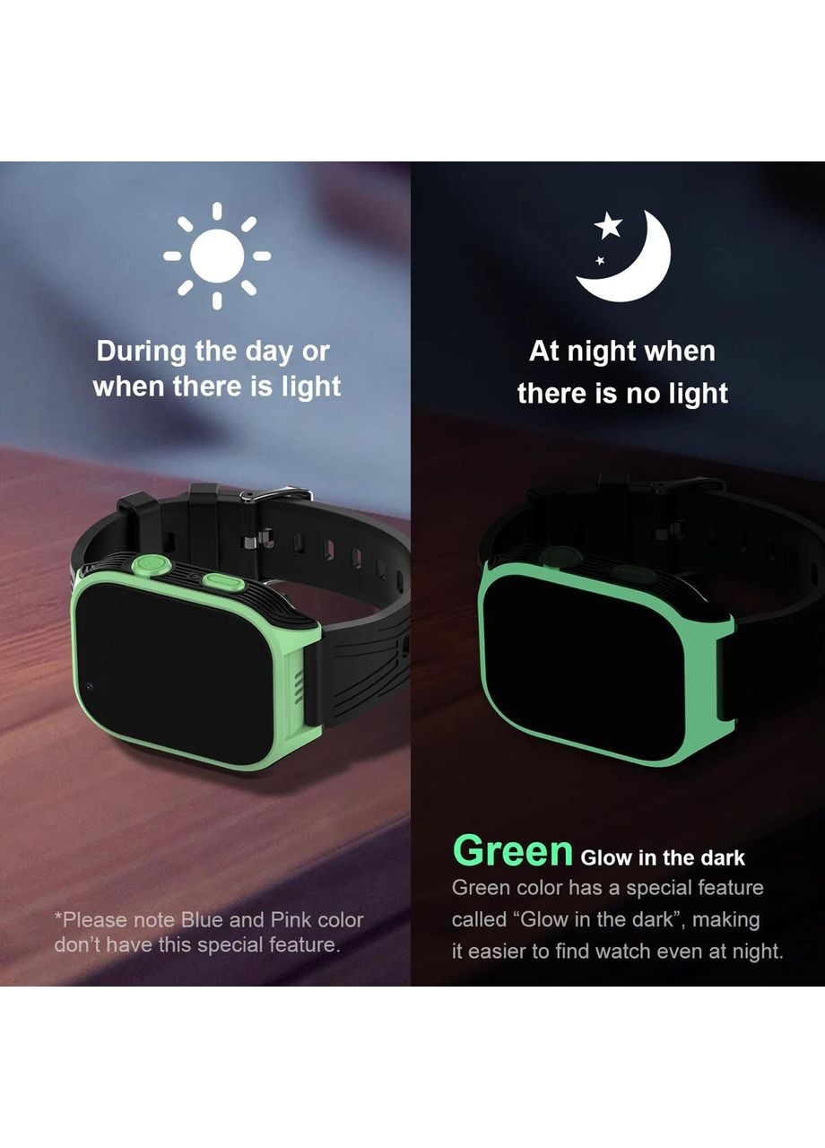 Дитячий розумний смарт годинник D8M з GPS, сім-карткою, відеодзвінком, прослуховуванням камерою та 2 додатковими ремінцями Lemfo (369164722)