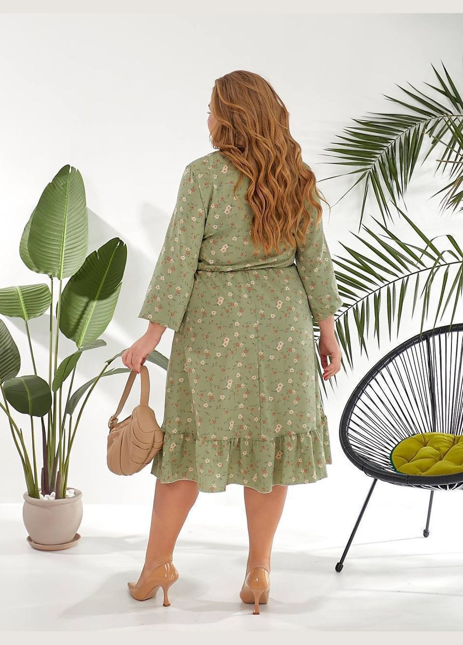 Оливкова красиве плаття Fashion