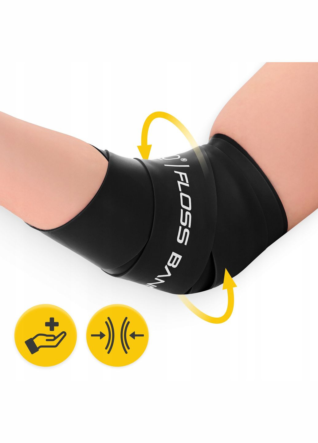 Стрічка компресійна для флосингу Floss Band 207 x 5 x 0.15 см Black () 4FIZJO P-5907222931882 (324264804)