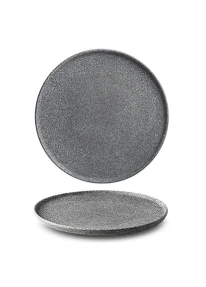 Тарілка (G4Q2126) G.Benedikt Granit без глазурування 26 см Темно-сіра (366647939)