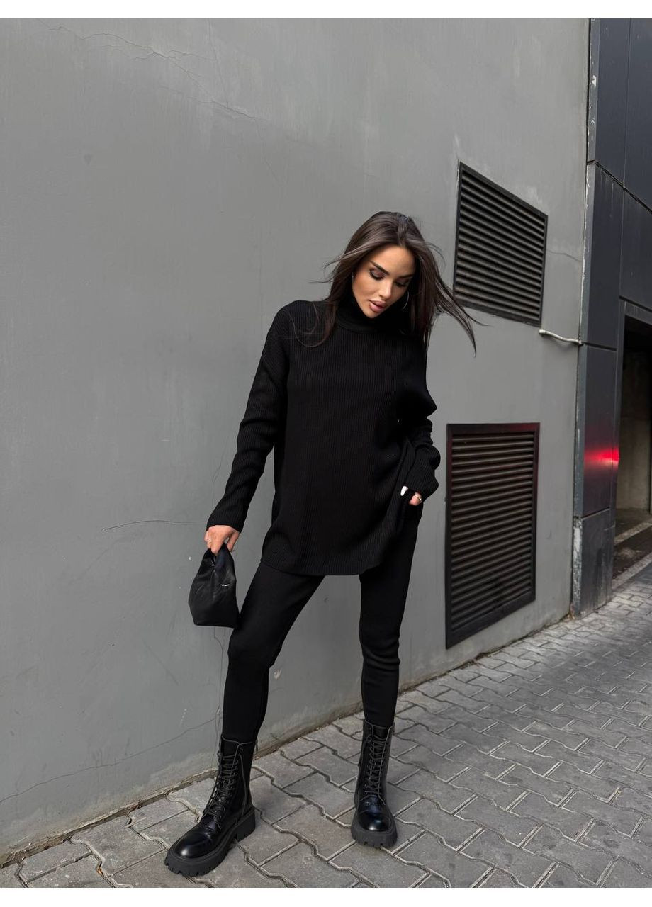 Костюм 2-ка лосины и удлиненный свитер No Brand (363257003)