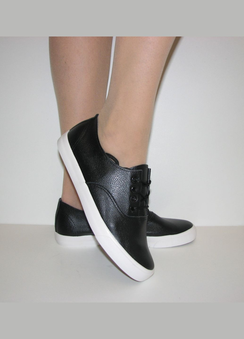 Чорні чорні кеди Gogc мокасини сліпони