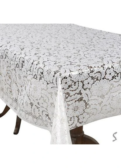 Клеенка ПВХ Lace белая 1.37*20м Топ продаж! No Brand (388202529)