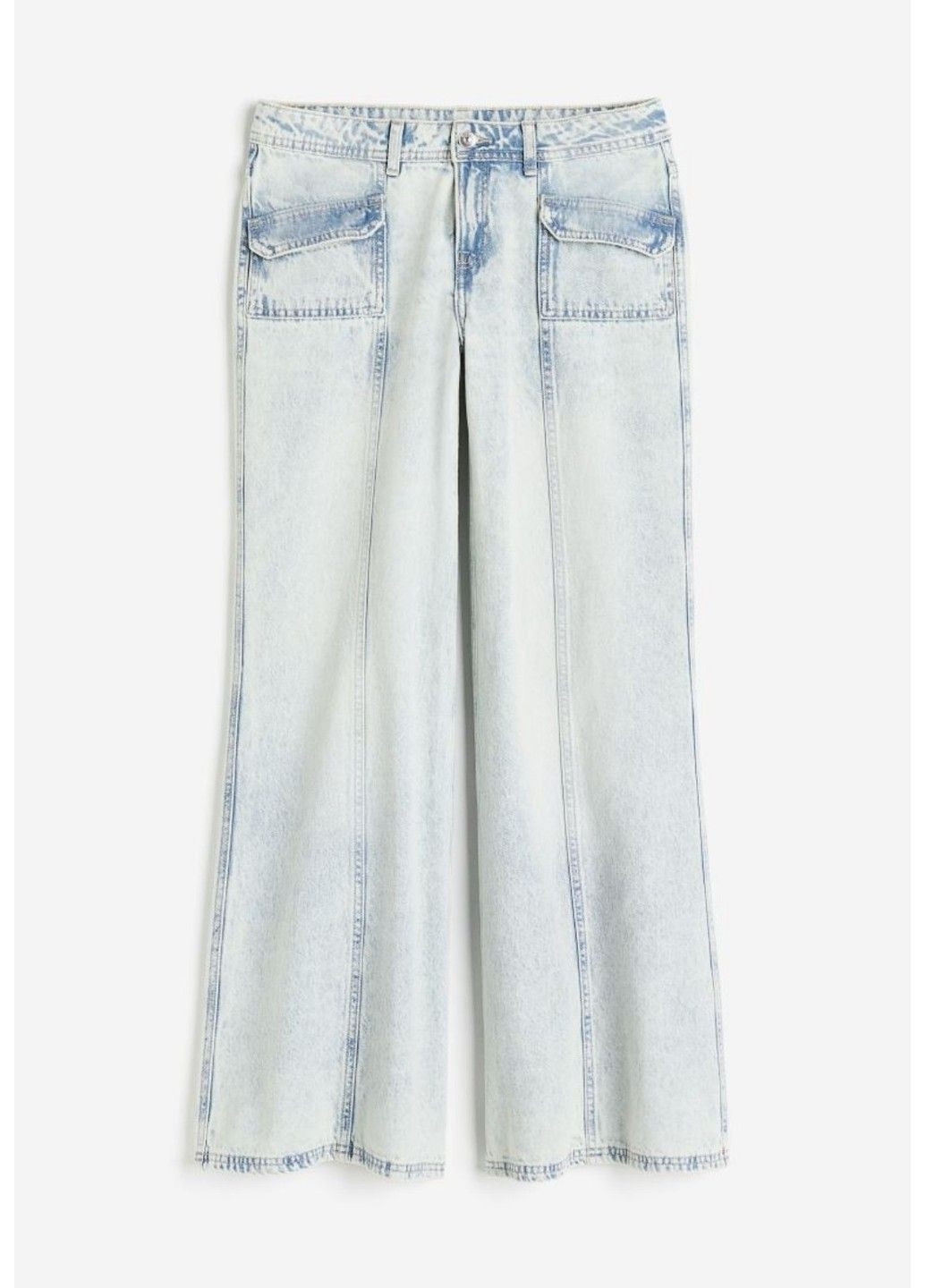 Женские джинсы Wide Regular (56812) W34 Голубые H&M - (286425631)