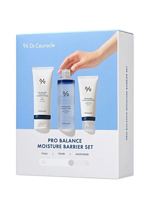 Набір для зволоження та відновлення бар'єру шкіри 3 в 1 Dr. Ceuracle Pro Balance Moisture Barrier Set Dr.Ceuracle (356603696)