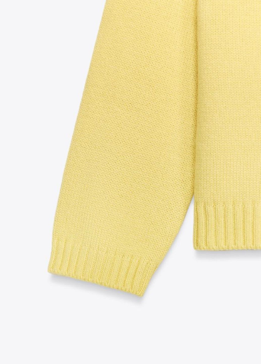 Желтый демисезонный свитер Zara