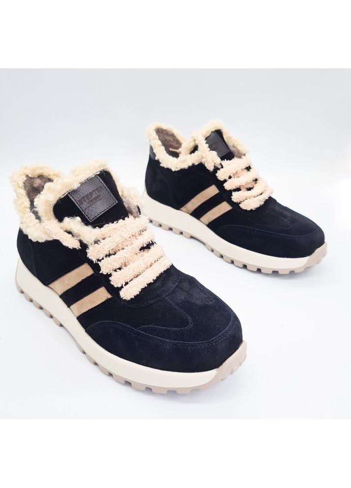 Кросівки (р) Замша 0-1-1-8855 Stepter чорні зими (362203347)