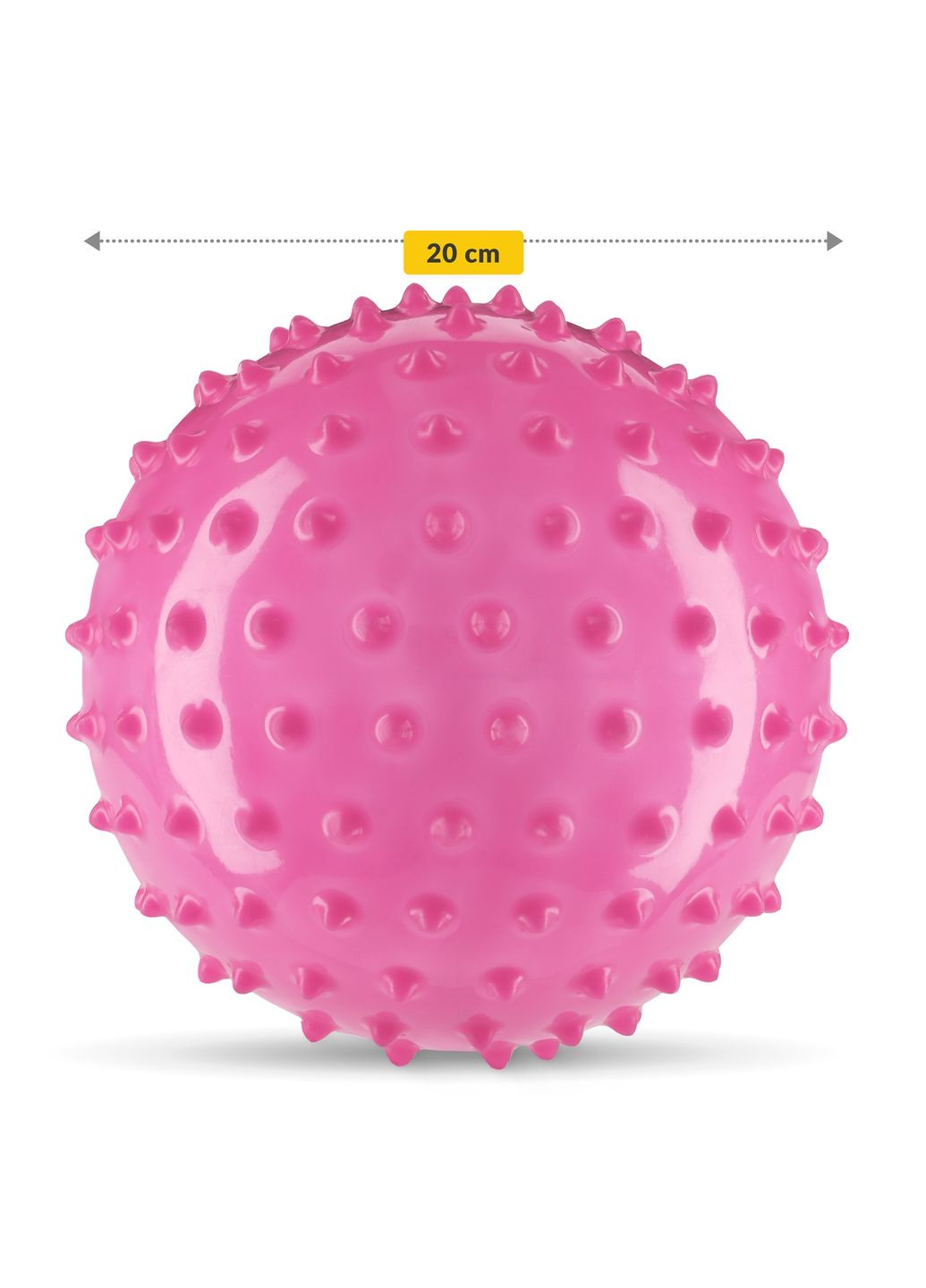 М'яч для пілатесу, йоги, реабілітації 20 см (масажний) Pink (P-5905973402347) 4FIZJO (316471837)